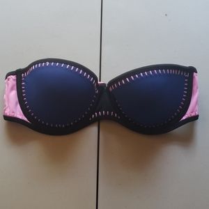 Color Blocking Bandeau Bikini Top